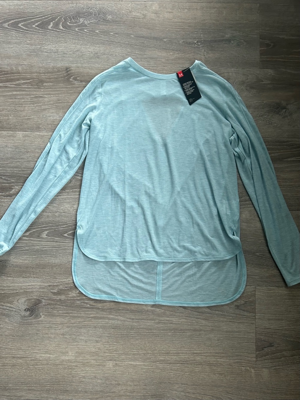 Under Armour Light Aqua Long Sleeve Performance Top